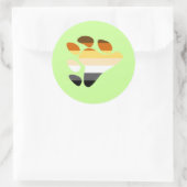 Bärensymbol Runder Aufkleber (Tasche)