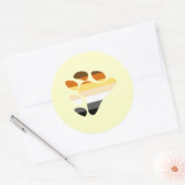 Bärensymbol Runder Aufkleber (Umschlag)