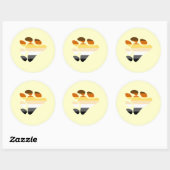 Bärensymbol Runder Aufkleber (Blatt)