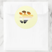 Bärensymbol Runder Aufkleber (Tasche)