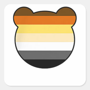 Bärentasche - Gay Bear Quadratischer Aufkleber