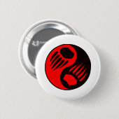 Bärentatze Yin Yang Button (Vorne & Hinten)