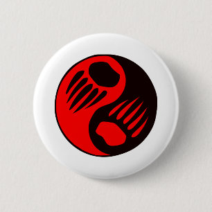 Bärentatze Yin Yang Button