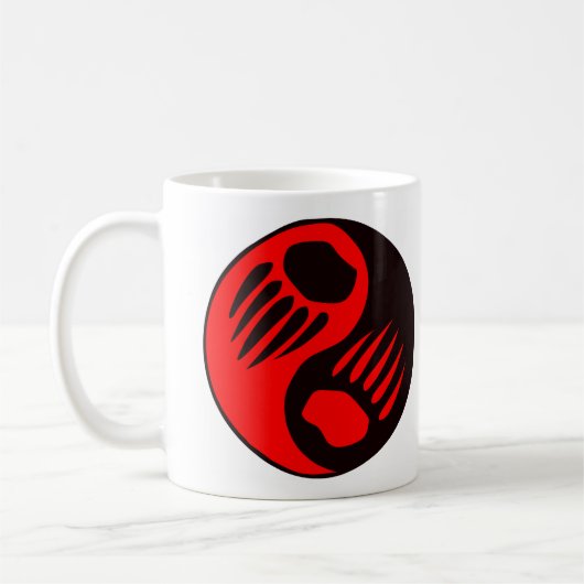 Bärentatze Yin Yang Kaffeetasse (Links)