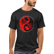 Bärentatze Yin Yang Schwarzes