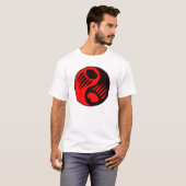 Bärentatze Yin Yang T-Shirt (Vorne ganz)