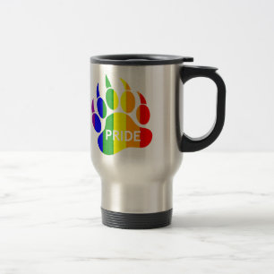 Bärentatzen-Regenbogenflagge Sauberer und ordentli Reisebecher