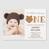 Bärentier zum Geburtstag Magneteinladung (Vorderseite)