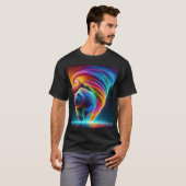 Bärentornado in Neonfarben. T-Shirt (Vorne ganz)