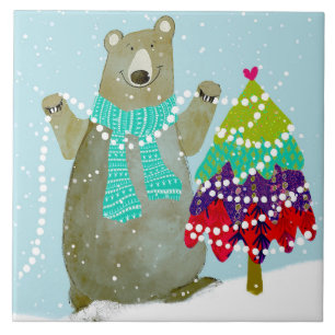 Bärentrimming Tree Keramik Küche Tile Fliese