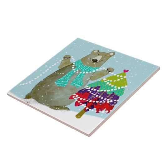 Bärentrimming Tree Keramik Küche Tile Fliese (Seite)