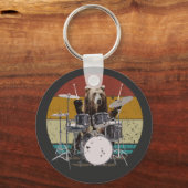 Bärentrummer - Drums Basic Button Schlüsselanhänge Schlüsselanhänger (Vorderseite)