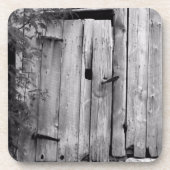 Barenttür in Schwarz und Weiß Getränkeuntersetzer (Vorderseite)