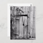 Barenttür in Schwarz und Weiß Postkarte (Vorne/Hinten)