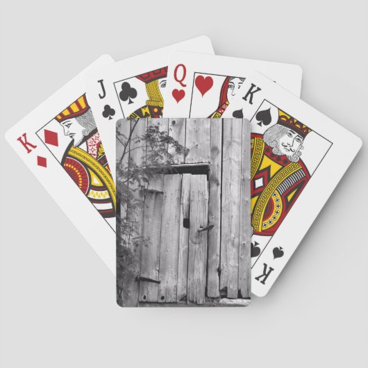 Barenttür in Schwarz und Weiß Spielkarten (Rückseite)