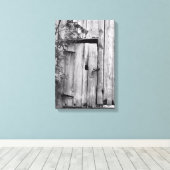 Barenttür mit Baumkanvas Print Leinwanddruck (Insitu (Holzboden))