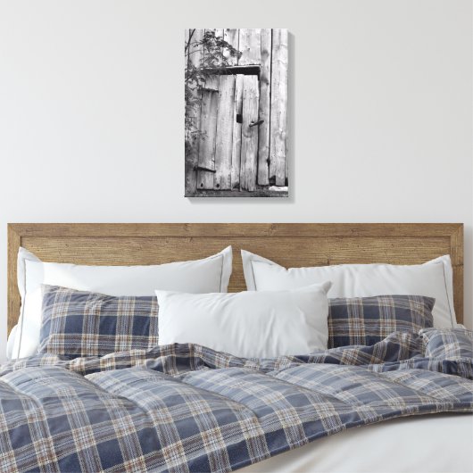 Barenttür mit Baumkanvas Print Leinwanddruck (Insitu (Schlafzimmer))