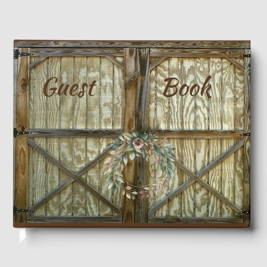 Barenttür und Rose Blumenbuch Gästebuch (Vorderseite)