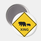 Bärenüberquerung Magnet (Vorderseite/Rückseite)