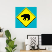 Bärenüberquerung Poster (Heimbüro)