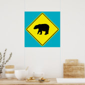 Bärenüberquerung Poster (Küche)