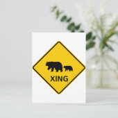 Bärenüberquerung Postkarte (Stehend Vorderseite)