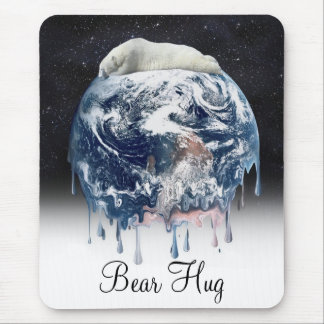 Bärenumarmung der Erde (mit halbem Universum-Hinte Mousepad