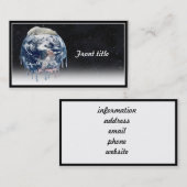 Bärenumarmung der Erde (mit halbem Universum-Hinte Visitenkarte (Vorne/Hinten)