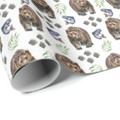 Bärenumhüllungspapier Geschenkpapier (Rolleneckpunkt)
