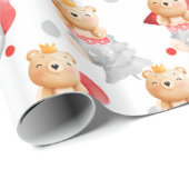 Bärenurlaub individuell gestalten geschenkpapier (Rolleneckpunkt)