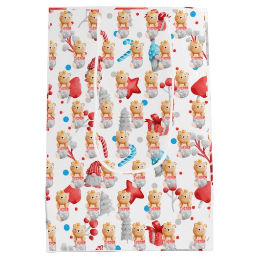 Bärenurlaub individuell gestalten mittlere geschenktüte (Rückseite)