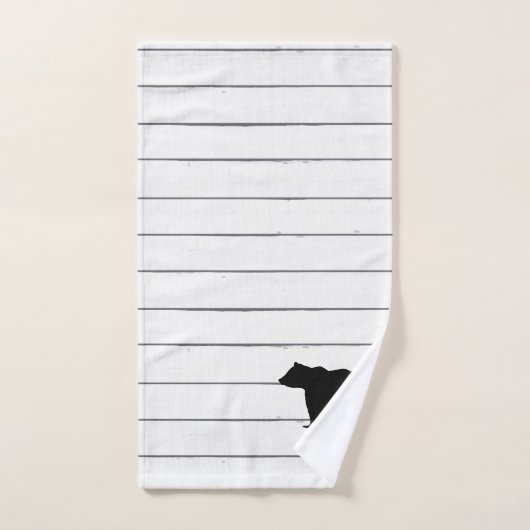 Bärenverglasung Muster Bath Handtuch Set (Handtuch)