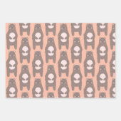 Bärenverpackungsblätter für Camping Geschenkpapier Set (Vorderseite)