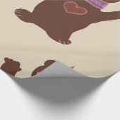 Bärenverpackungspapier Babyverpackung Geschenkpapier (Ecke)