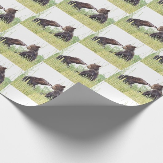Bärenverpackungspapier Geschenkpapier (Ecke)