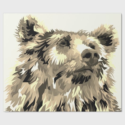 Bärenverpackungspapier Geschenkpapier (Flach)