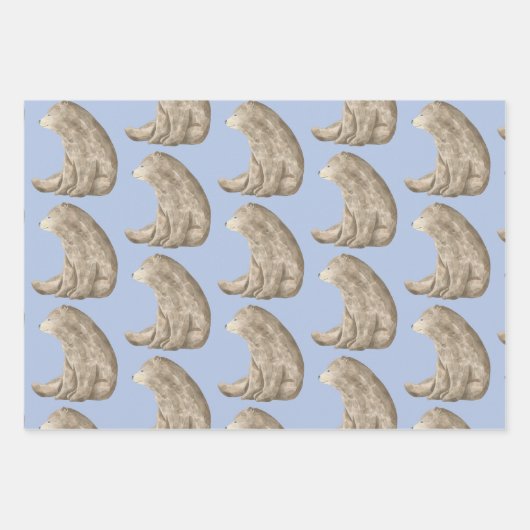 Bärenverpackungspapier-Set Geschenkpapier Set (Vorderseite 2)