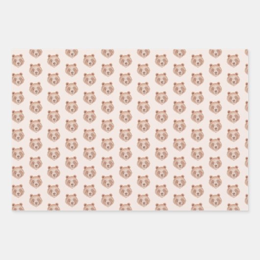 Bärenverpackungspapierblätter - Teddy Geschenkpapier Set (Vorderseite 2)