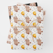 Bärenverpackungspapierblätter - Teddy Geschenkpapier Set (Beispiel)