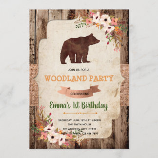 Bärenwald Geburtstagsfeier Einladung