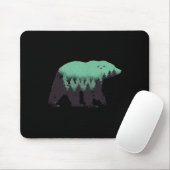 Bärenwald Natur Grizzly Wandern Outdoor Jagen Mousepad (Mit Mouse)