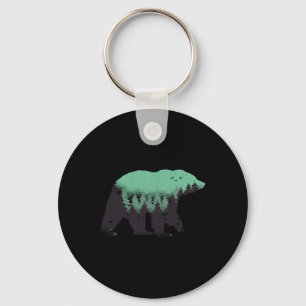 Bärenwald Natur Grizzly Wandern Outdoor Jagen Schlüsselanhänger