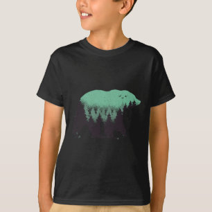 Bärenwald Natur Grizzly Wandern Outdoor Jagen T-Shirt