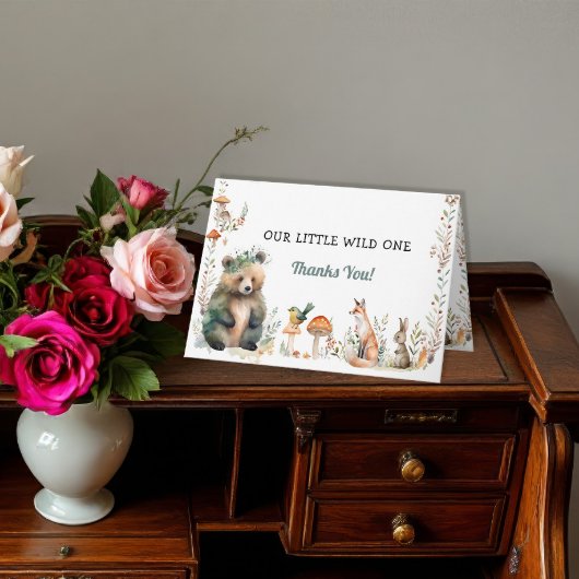 Bärenwald Niedliche Tiere Hirschwald Wild One Karte