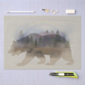 Bärenwald Roe Deer Rainbow Silhouette Seidenpapier (Handwerk)