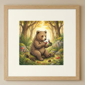 Bärenwald-Tiere-Nursery-Poster Poster