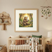 Bärenwald-Tiere-Nursery-Poster Poster
