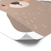 Bärenwald Tierisches Kinderzimmer Wand an Wand Dru Poster (Ecke)