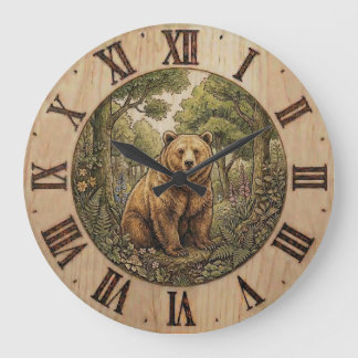 Bärenwald-Wanduhr Große Wanduhr