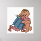 Bärenwall Liebe Art Canvas Print Leinwanddruck (Vorderseite)